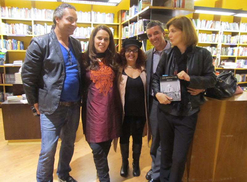 Friends and colleagues join Florencia Costa at the launch of her book.