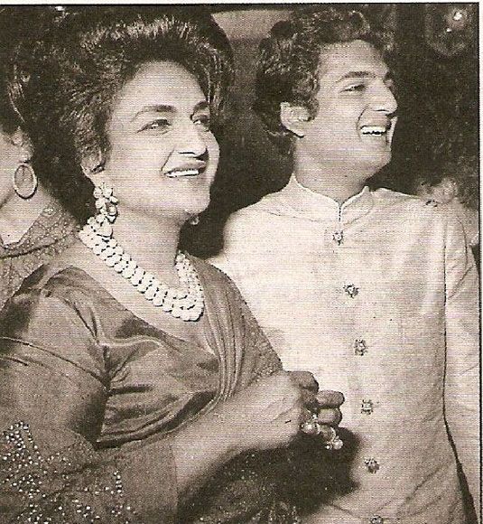 Maharani Sita Devi with her son Prince Sayaji Rao Gaekwad of Baroda.