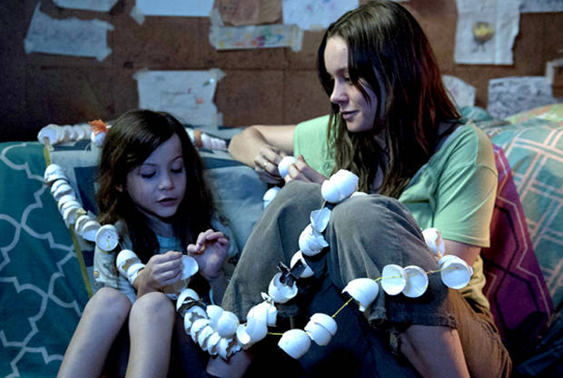 Jacob Tremblay and Brie in a scene from Room.