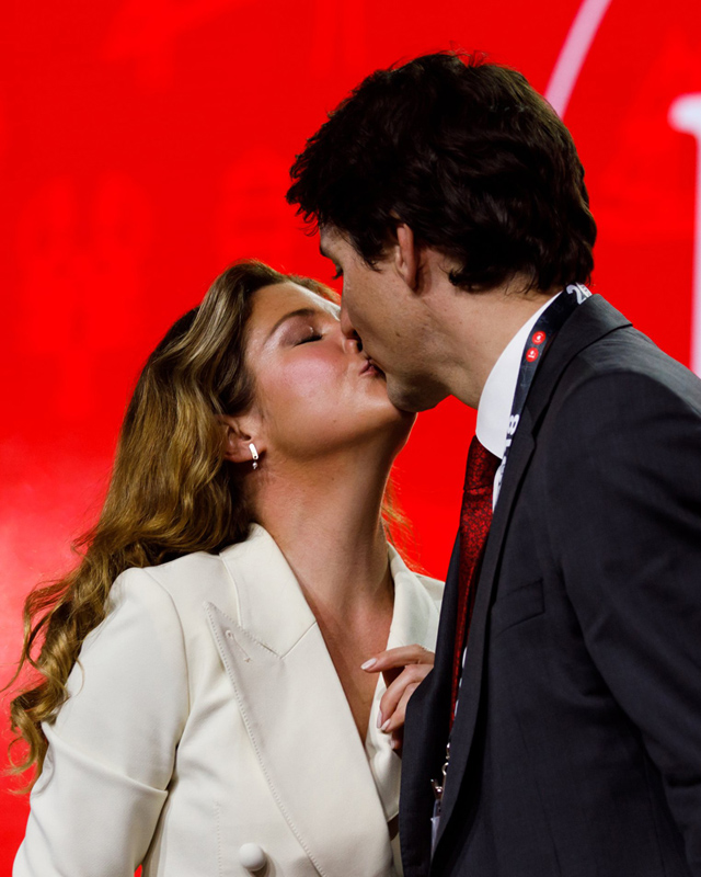 Justin Trudeau and his wife