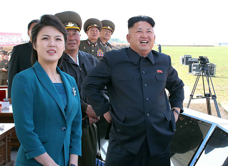 North Korean leader and his wife