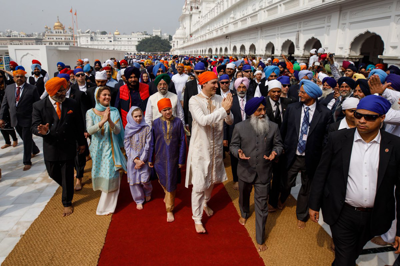 Justin Trudeau at the Golden Temple