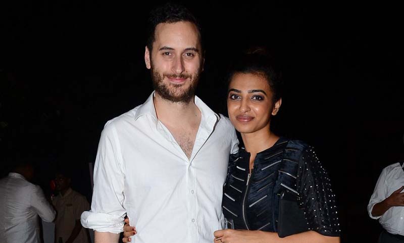 Radhika Apte with-husband Benedict Taylor