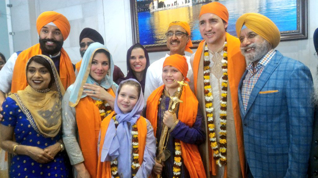 Trudeau at the Golden temple