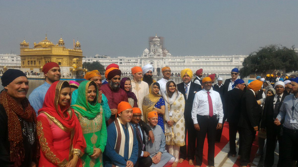 Trudeau at the Golden temple