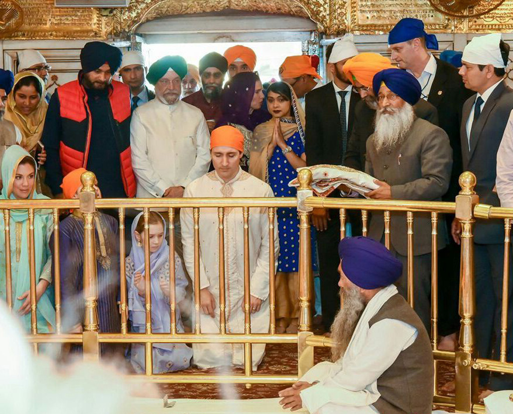 Trudeau at the Golden temple