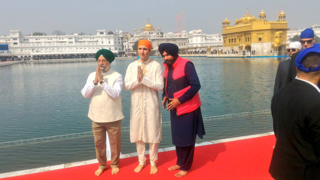 Trudeau at the Golden temple