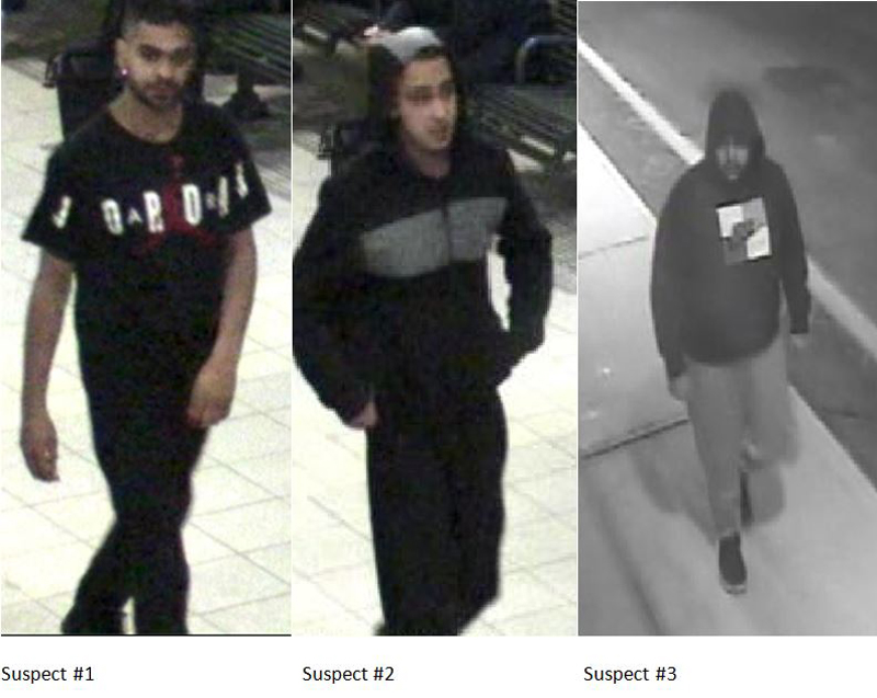 Three suspects in attack on autistic man in Mississauga.