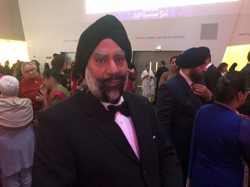 Peel Police Board chief Amrik Singh Ahluwalia at the Sikh Foundation gala.