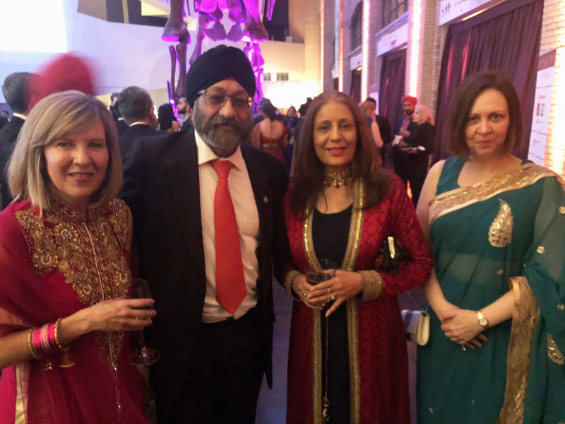 SkyLink founder Surjit Babra and others at Sikh Foundation of Canada gala in Toronto.