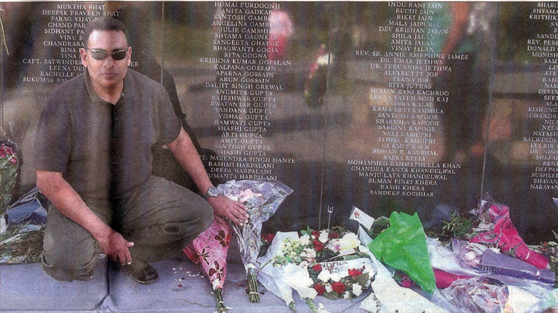 Anil Singh Hanse at Air India Flight 182 memorial