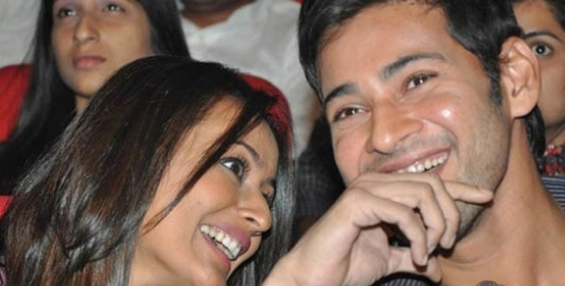 Namrata Shirodkar with husband Mahesh Babu