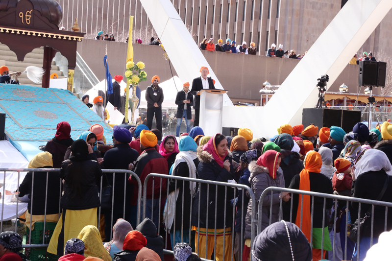 Toronto mayor John Tory at Vaisakhi parade