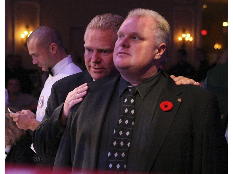 Doug with his late brother Rob Ford