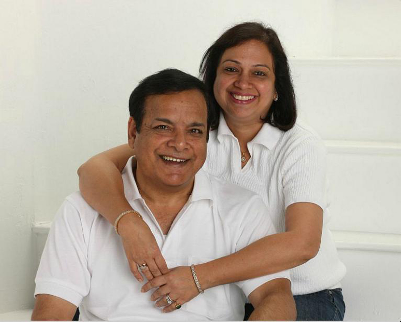 Kuldeep Sharma and wife Poonam Sharma