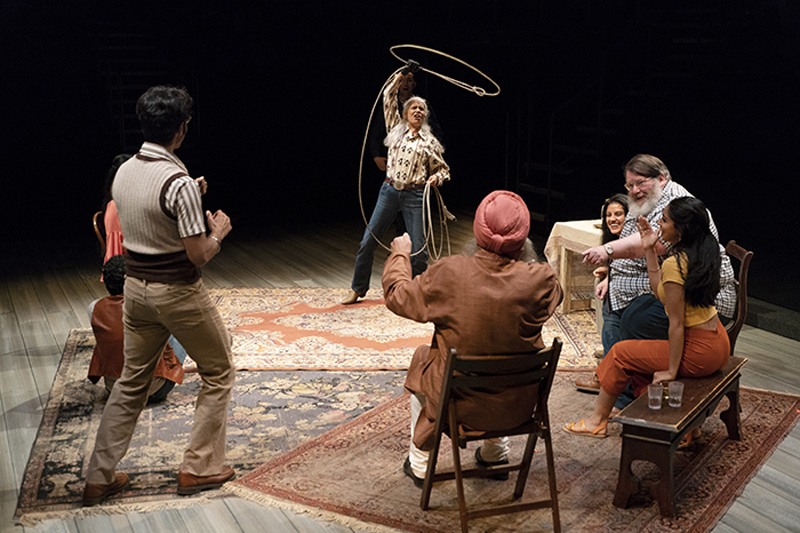 ani Lauzon as Charlie with the cast of The Orchard (After Chekhov). Photo by David Cooper.