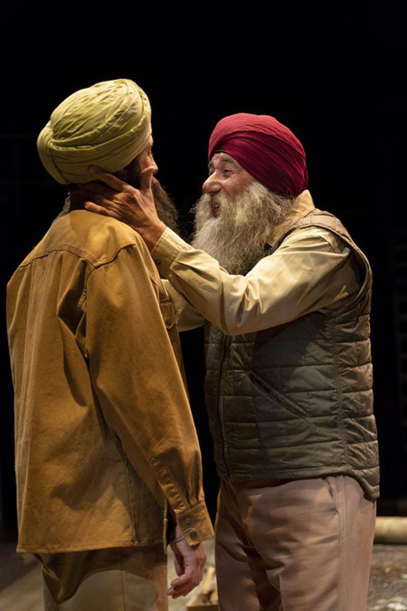  Sanjay Talwar as Gurjit with David Adams as Kesur in The Orchard (After Chekhov). Photo by David Cooper.