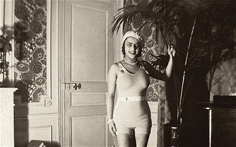 Amrita Sher-Gil in swimsuit in Paris 