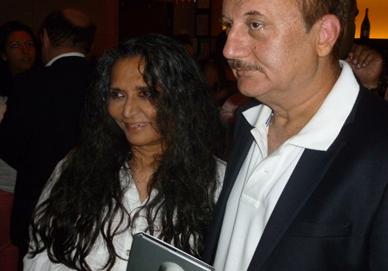 Anupam Kher with Deepa Mehta