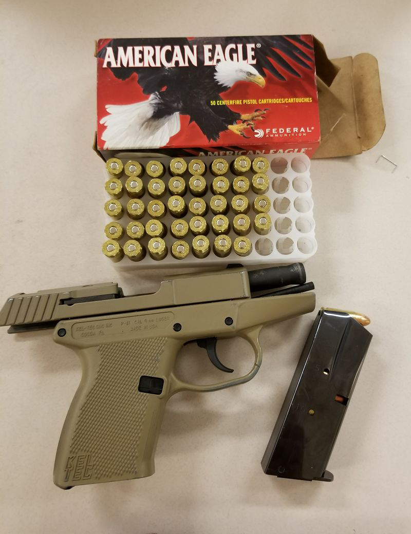 handgun and ammunition seized by Toronto police