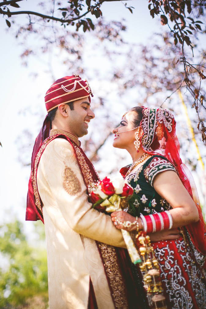 Devesh Gupta and Shivani at their wedding ceremony