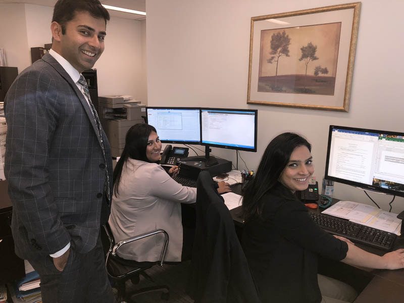 Devesh Gupta with his office staffers