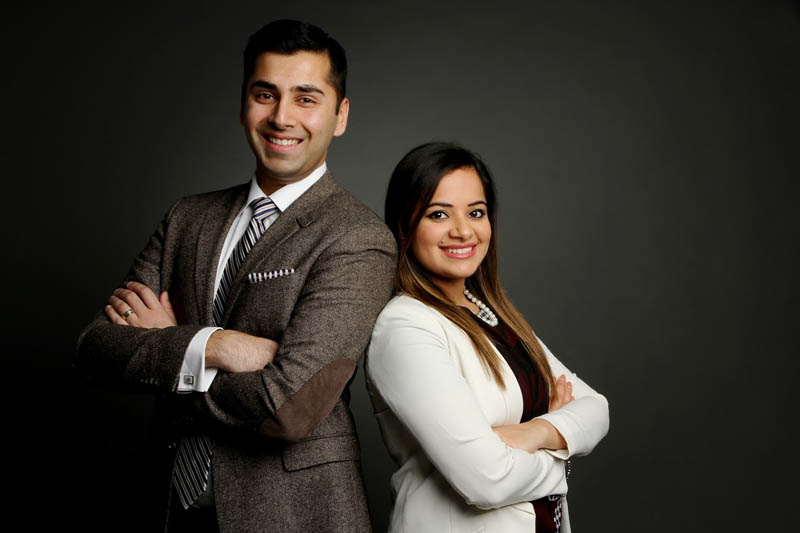 Devesh Gupta with his wife Shivani Sharma Gupta.