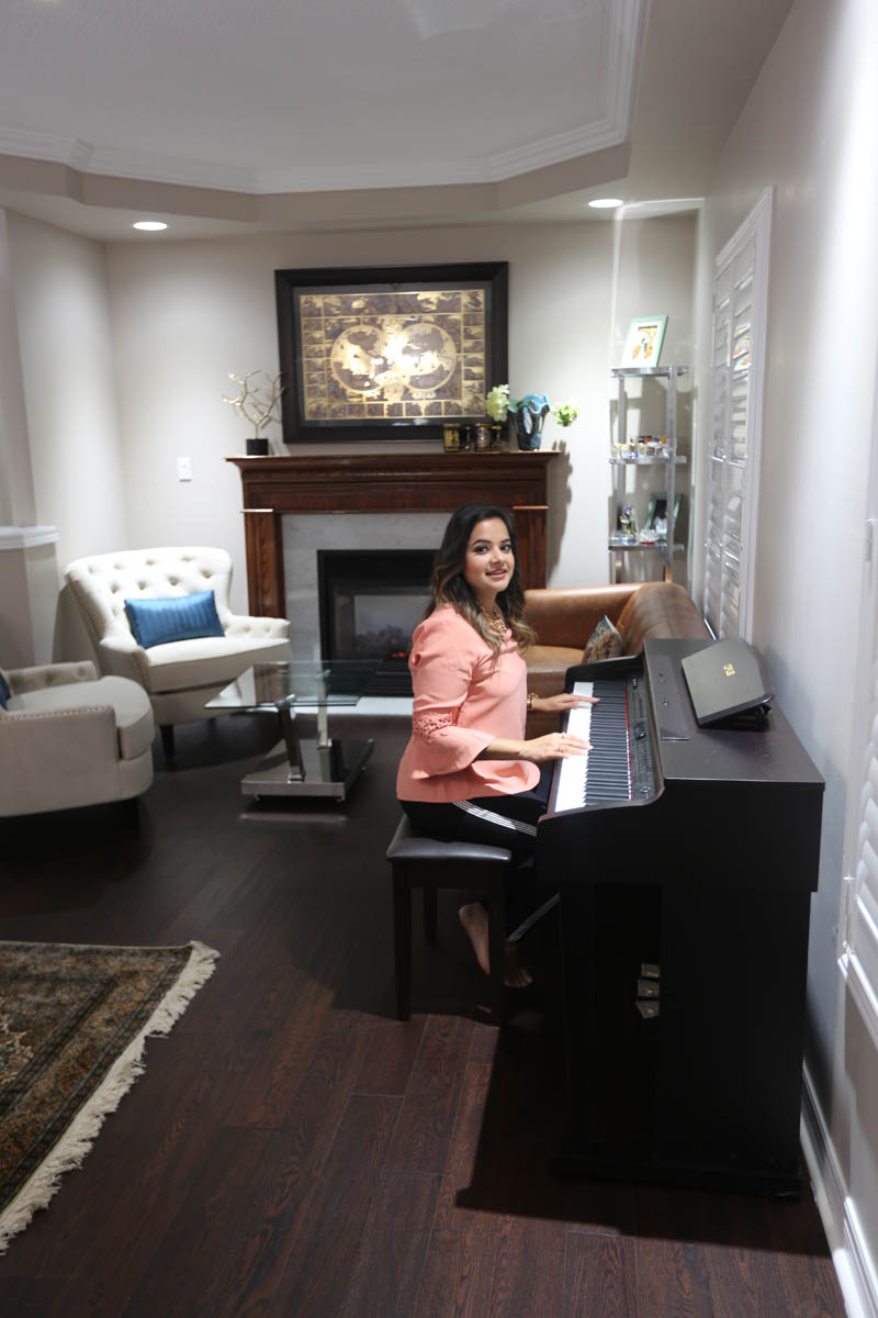 Piano time for Shivani