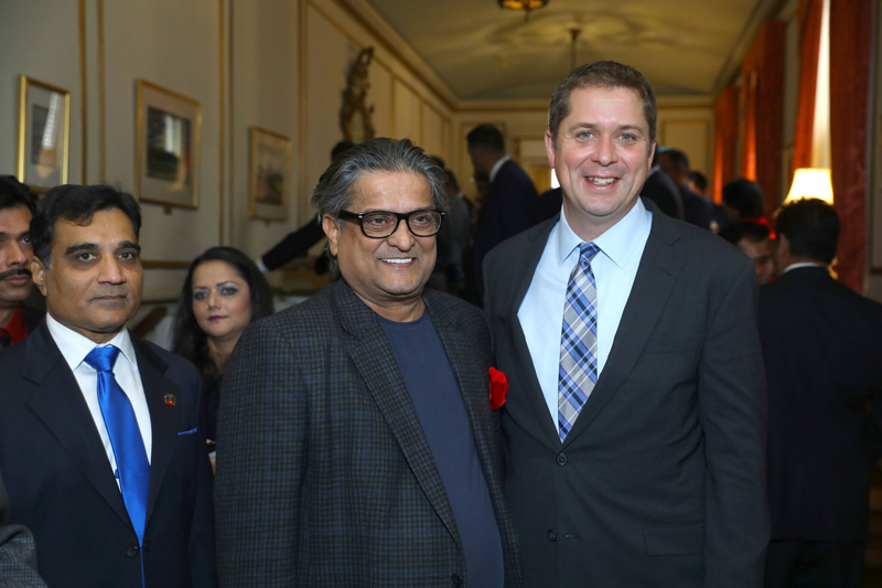 Ajit Someshwar with Andrew Scheer