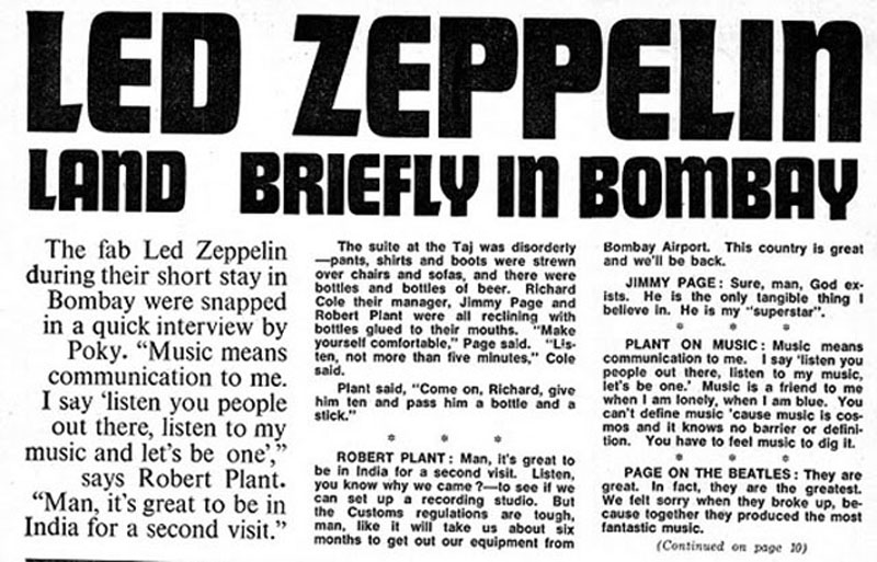 When Led Zeppelin came to Bombay