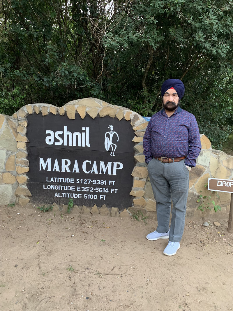Kanwar Dhanjal at Masia Mara camp