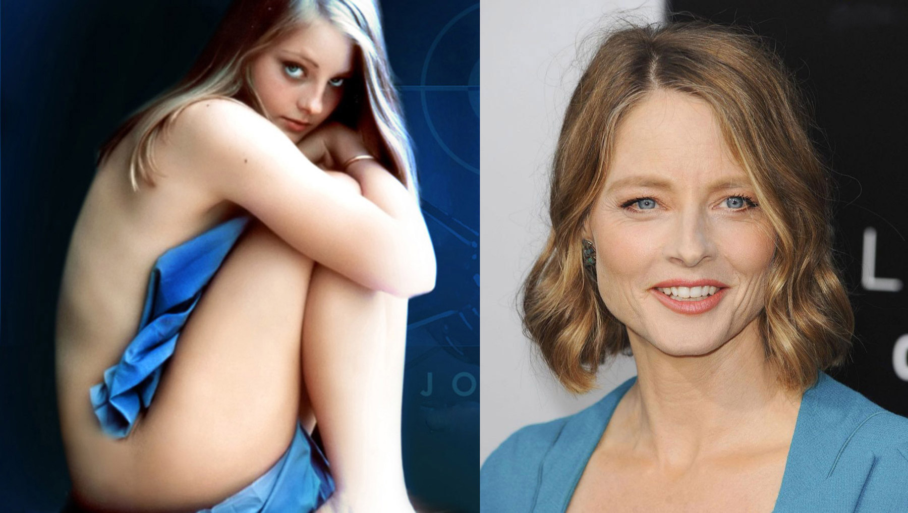 Jodie Foster then and now.