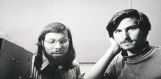 Steve Wozniak with Steve Jobs
