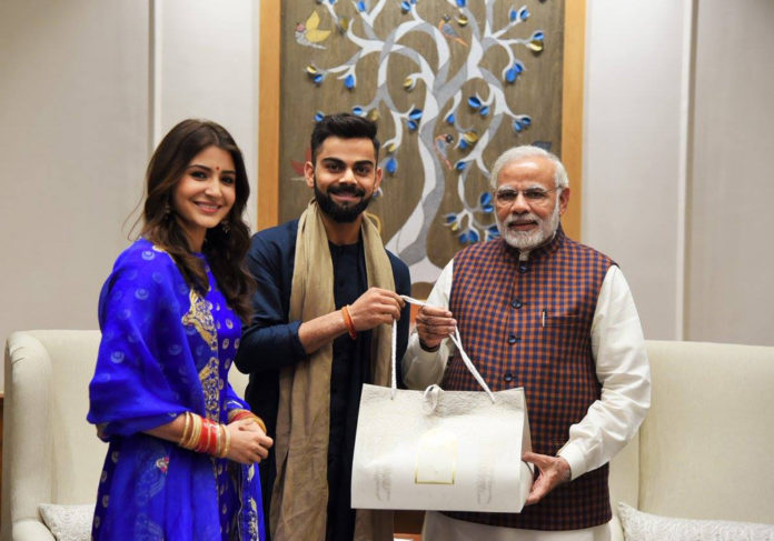 Virat Kohli and Anushka Sharma getting wedding gift from Prime Minister Narendra Modi