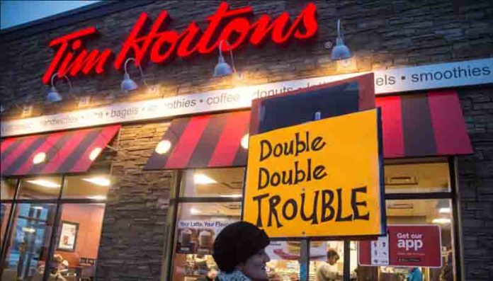 Tim Hortons double double trouble