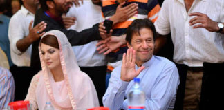 Imran Khan with then wife Reham Khan