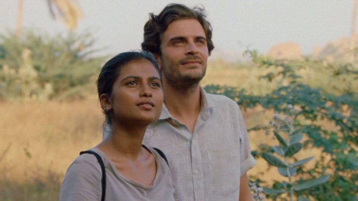 Aarshi Banerjee (Maya) and Roman Kolinka (Gabriel) in Maya which premiered at the Toronto International Film Festival (TIFF).