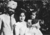 Khushwant Singh with his family.
