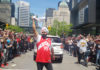 Superfan Nav Bhatia heads Raptors victory parade in Toronto