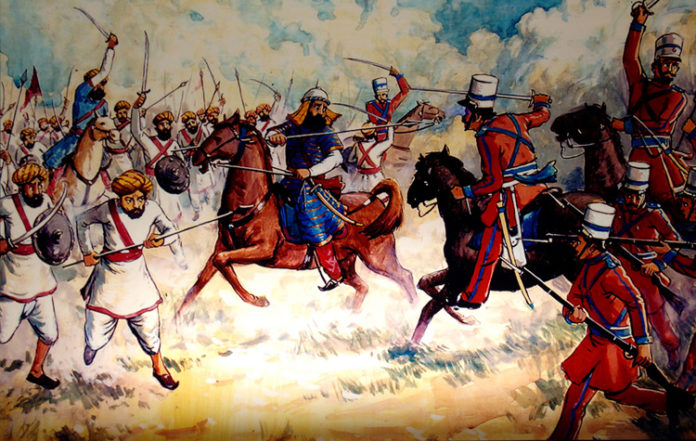 Indian mutiny of 1857.