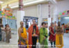 Prof Hiroshi Yamashita and his wife visiting a Sri Lankan Tamil temple in Toronto.