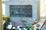 Jim Morrison's grave in Paris.