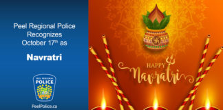 Peel Police Navratri greetings
