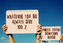 blood donation satire